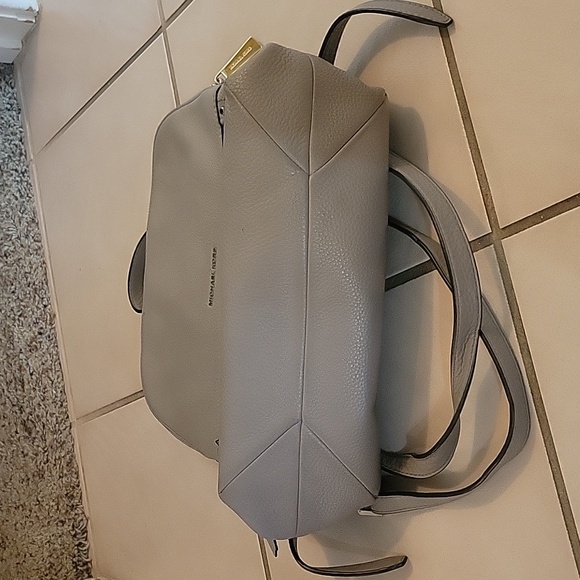 Michael Kors gray leathet backpack purse - Picture 4 of 4